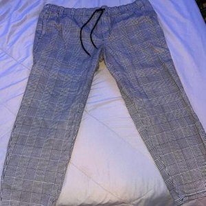 Original Use Taper Plaid Jogger Pants.